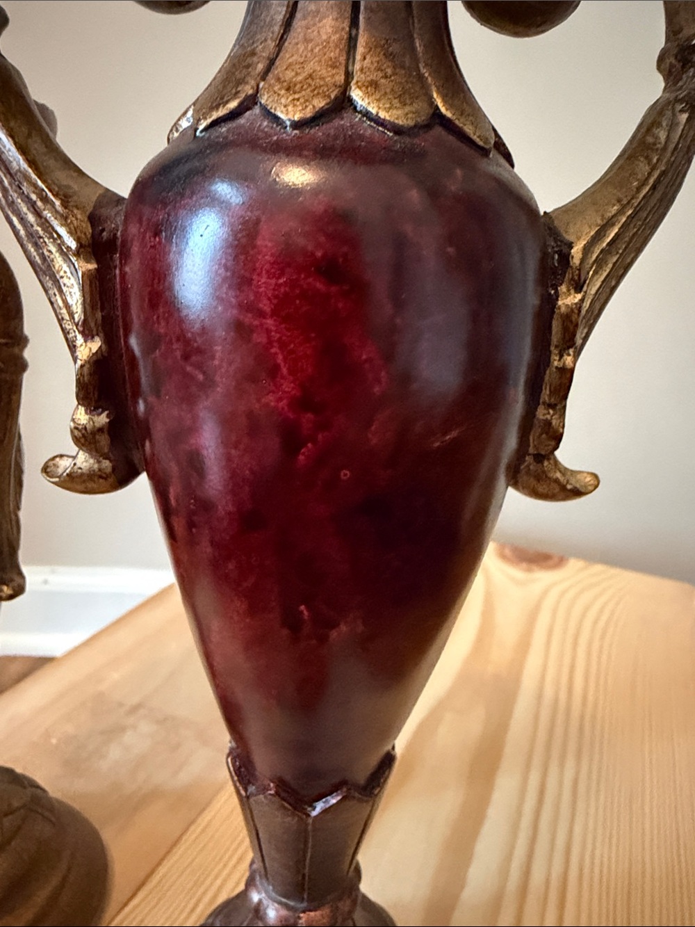 Pair of Resin Candle Holders - Picture 2 of 5